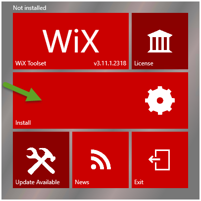 WiX Toolset 安装步骤1