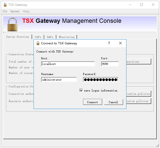 TSX Gateway登录