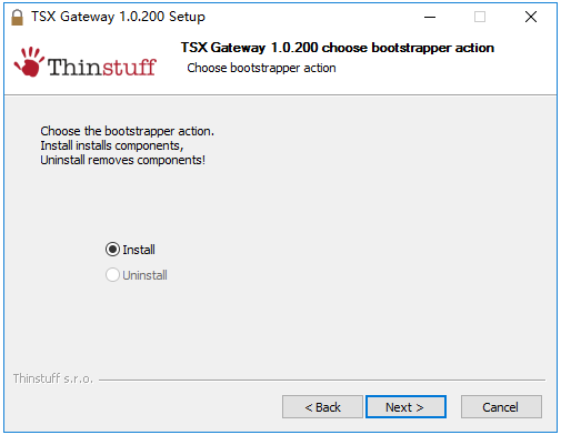 TSX Gateway安装步骤2